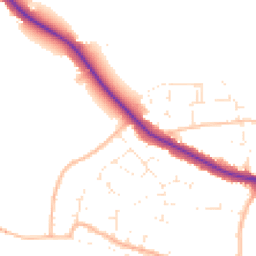 Daytime road noise heatmap for BS31 3AR