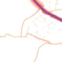 Daytime road noise heatmap for BS31 3LD