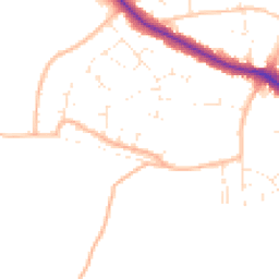 Daytime road noise heatmap for BS31 3LW