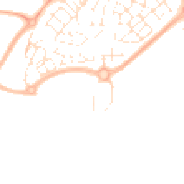 Daytime road noise heatmap for BS34 4AE