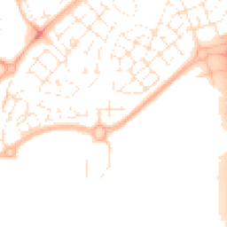 Daytime road noise heatmap for BS34 5AW