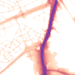 Daytime road noise heatmap for BS34 5AY