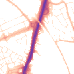 Daytime road noise heatmap for BS34 5BD