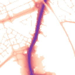 Daytime road noise heatmap for BS34 5BP