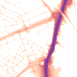 Daytime road noise heatmap for BS34 5BX