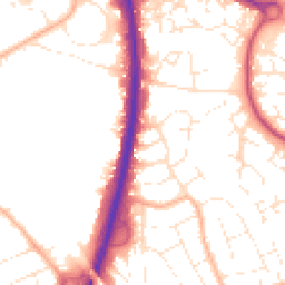 Daytime road noise heatmap for BS34 6AB