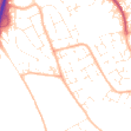Daytime road noise heatmap for BS34 6HD