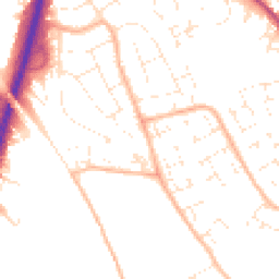 Daytime road noise heatmap for BS34 6JH
