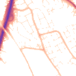 Daytime road noise heatmap for BS34 6JQ