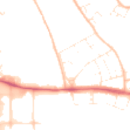 Daytime road noise heatmap for BS34 6JR