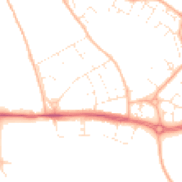 Daytime road noise heatmap for BS34 6LQ
