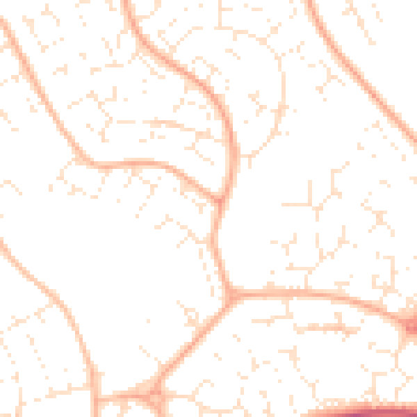 Daytime road noise heatmap for BS34 6RE