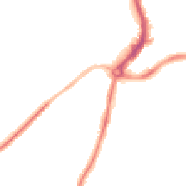 Night-time road noise heatmap for BS34 7QJ