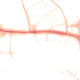 Daytime road noise heatmap for BS34 8LY