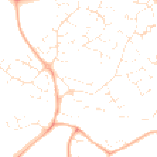 Daytime road noise heatmap for BS34 8QX