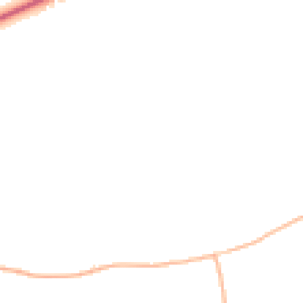 Night-time road noise heatmap for BS40 5DF
