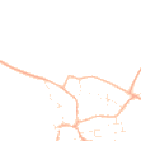 Daytime road noise heatmap for BS40 5NY