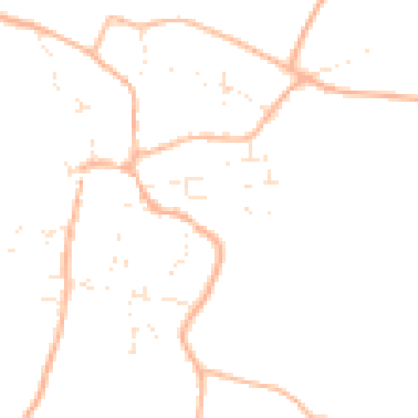 Daytime road noise heatmap for BS40 5QG