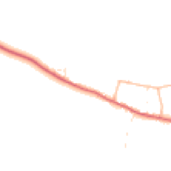 Daytime road noise heatmap for BS40 6DT