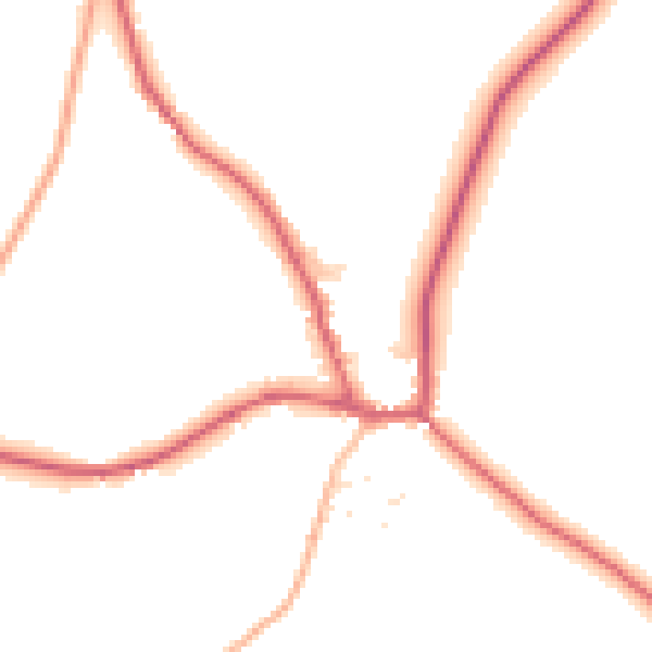 Daytime road noise heatmap for BS40 6HF
