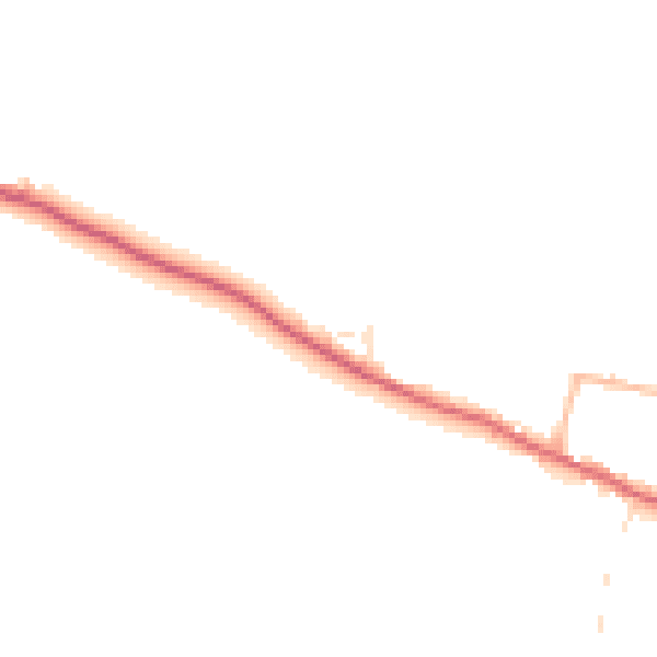 Daytime road noise heatmap for BS40 6JT