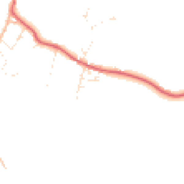 Daytime road noise heatmap for BS40 7SH
