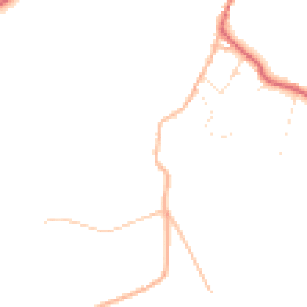 Daytime road noise heatmap for BS40 7TR