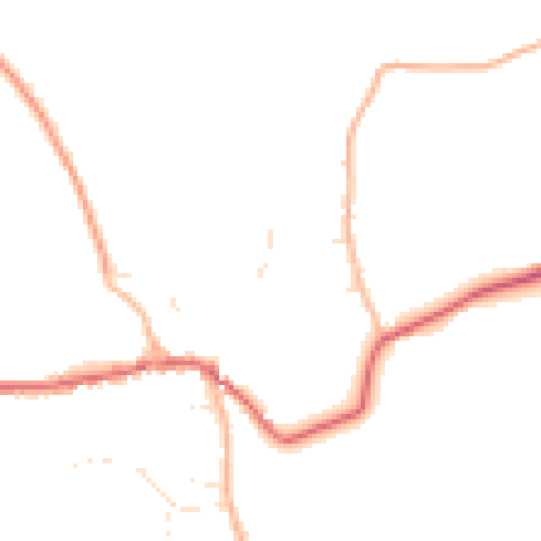 Daytime road noise heatmap for BS40 8RJ