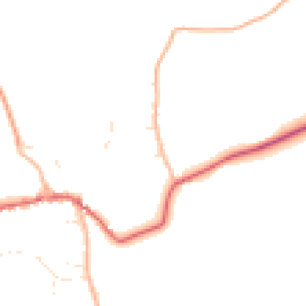 Daytime road noise heatmap for BS40 8RP