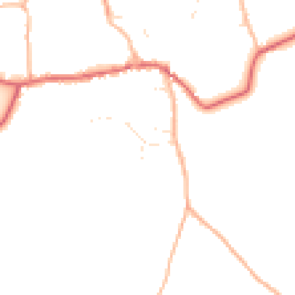 Daytime road noise heatmap for BS40 8SU