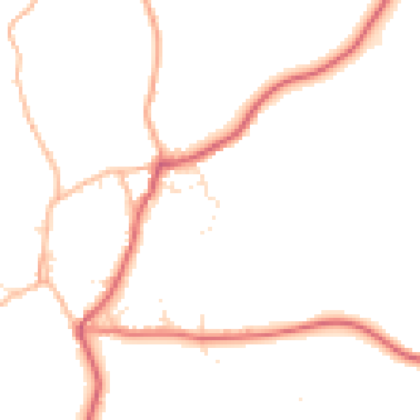 Daytime road noise heatmap for BS40 8UP