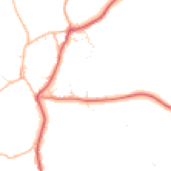 Daytime road noise heatmap for BS40 8XP