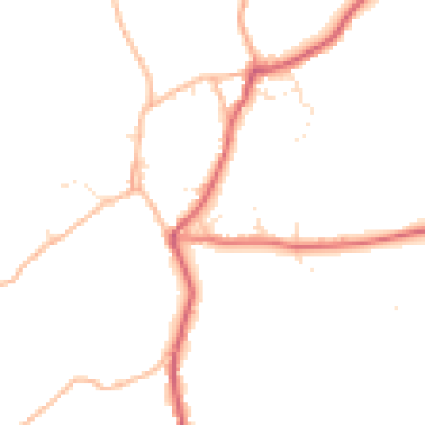 Daytime road noise heatmap for BS40 8XX