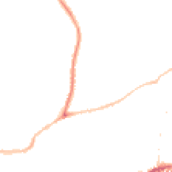 Night-time road noise heatmap for BS5 7EF