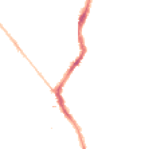 Night-time road noise heatmap for BS6 5AD