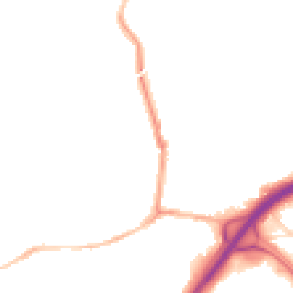 Night-time road noise heatmap for BS6 5LD