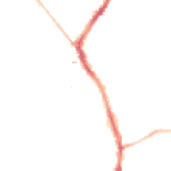 Night-time road noise heatmap for BS6 5PL