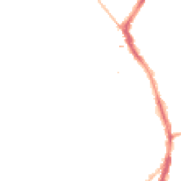 Night-time road noise heatmap for BS6 6AX