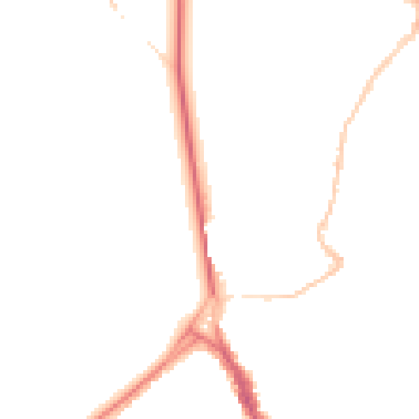 Night-time road noise heatmap for BS6 6XT