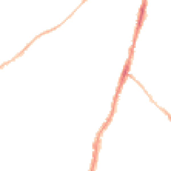Night-time road noise heatmap for BS7 8AN