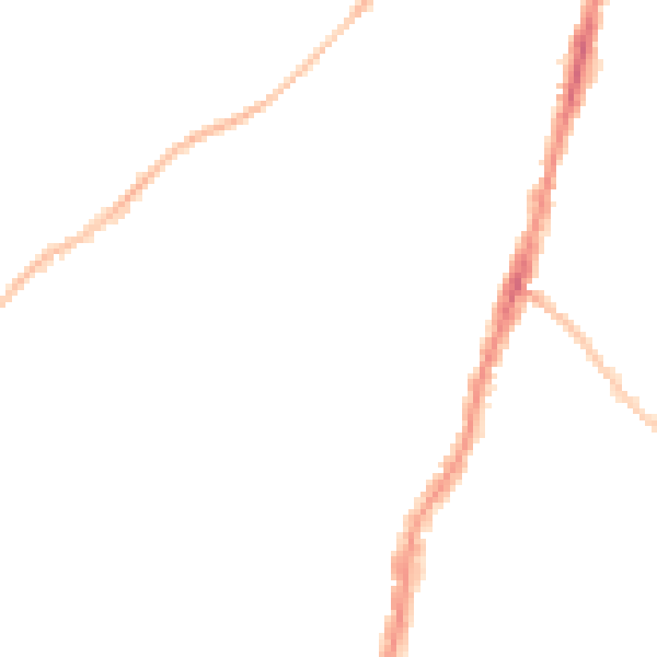 Night-time road noise heatmap for BS7 8RB