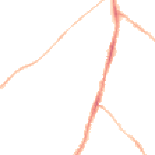 Night-time road noise heatmap for BS7 8SG