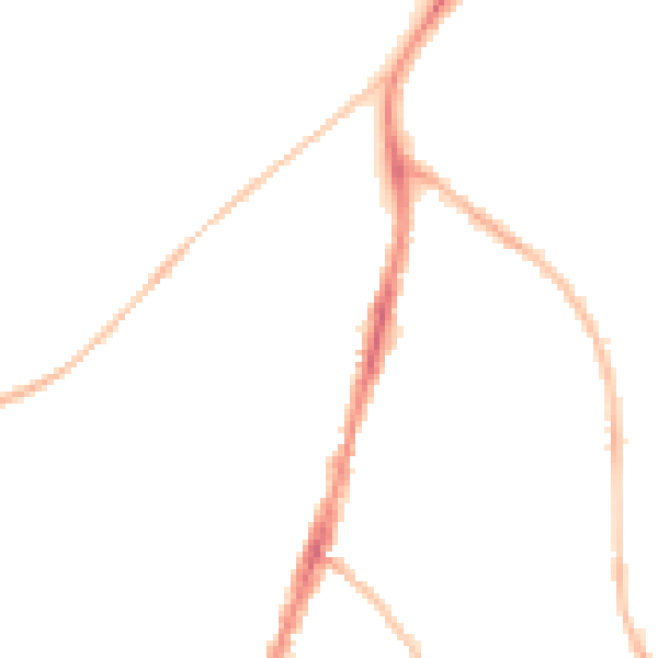 Night-time road noise heatmap for BS7 8UW
