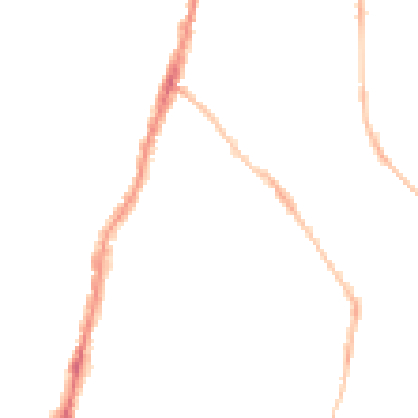 Night-time road noise heatmap for BS7 9HL