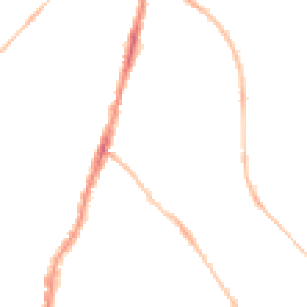 Night-time road noise heatmap for BS7 9PD