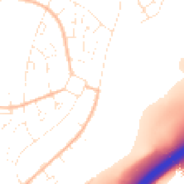 Daytime road noise heatmap for BS7 9XB