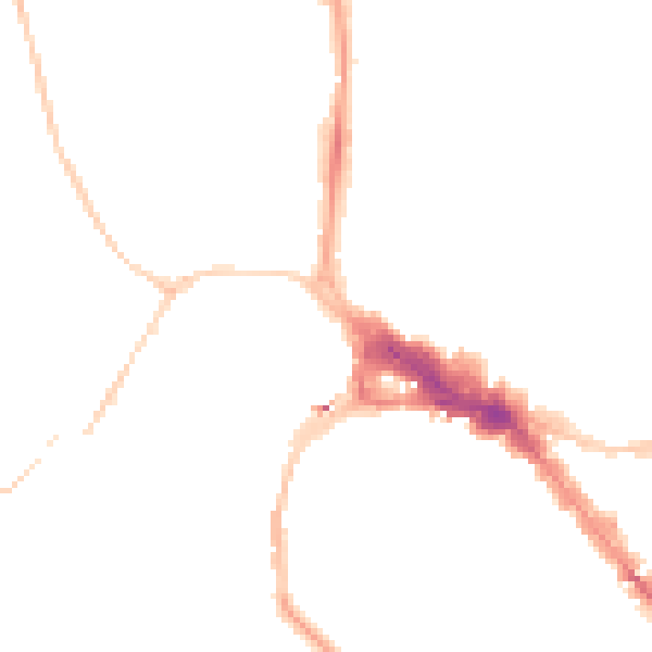 Night-time road noise heatmap for BS8 1BL