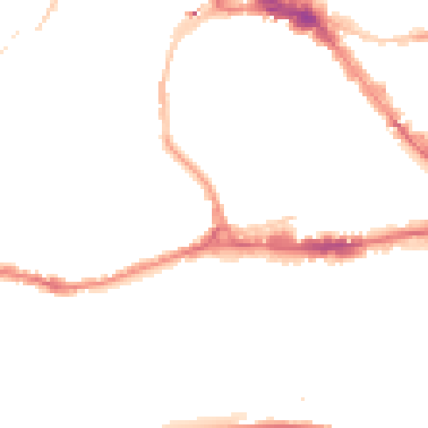 Night-time road noise heatmap for BS8 1DY