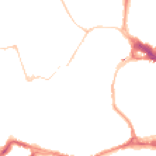 Night-time road noise heatmap for BS8 1EF