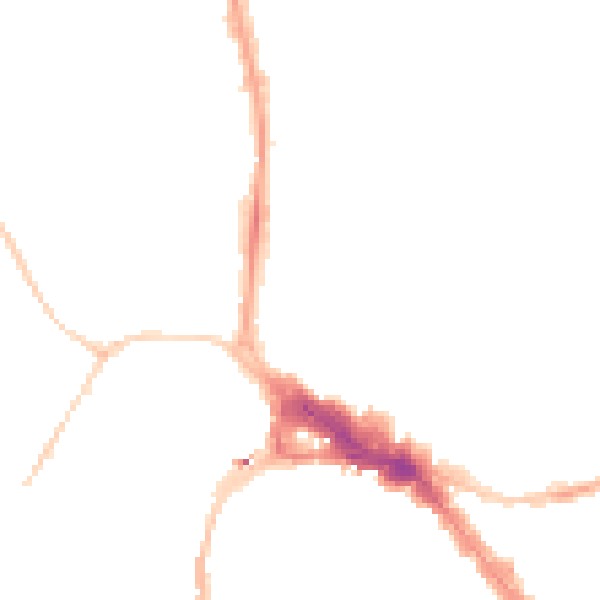 Night-time road noise heatmap for BS8 1SF